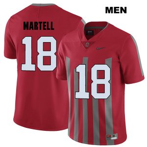 Men's NCAA Ohio State Buckeyes Tate Martell #18 College Stitched Elite Authentic Nike Red Football Jersey FM20P21GG